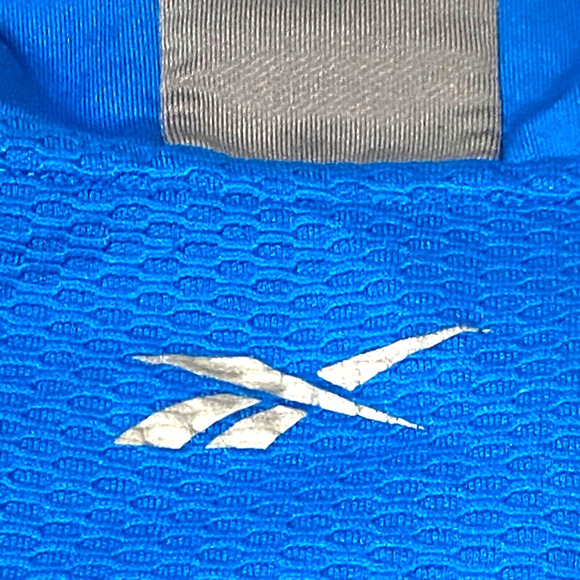 Reebok Athletic Long Sleeve Zippered‎ Collar Jacket Shirt Size L Polyester Blend - Picture 6 of 10